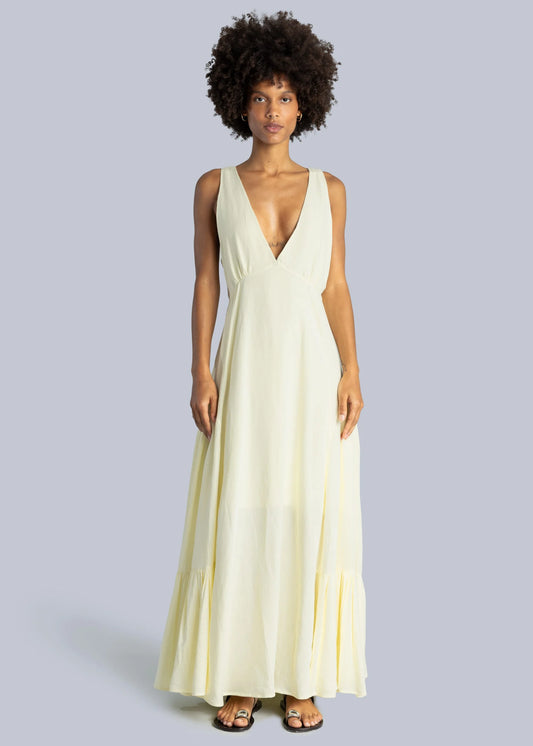 esthé open-back maxi dress