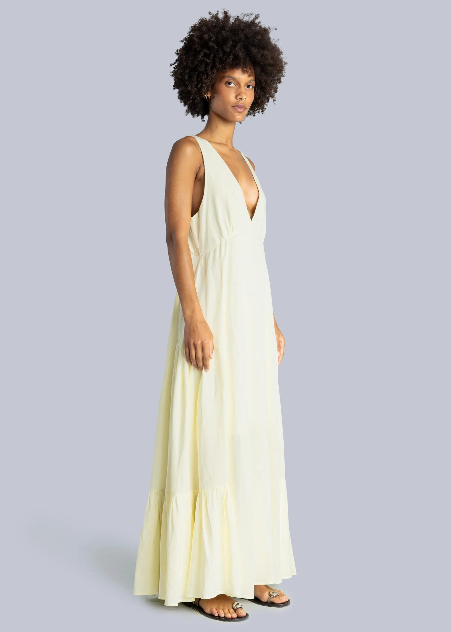 esthé open-back maxi dress