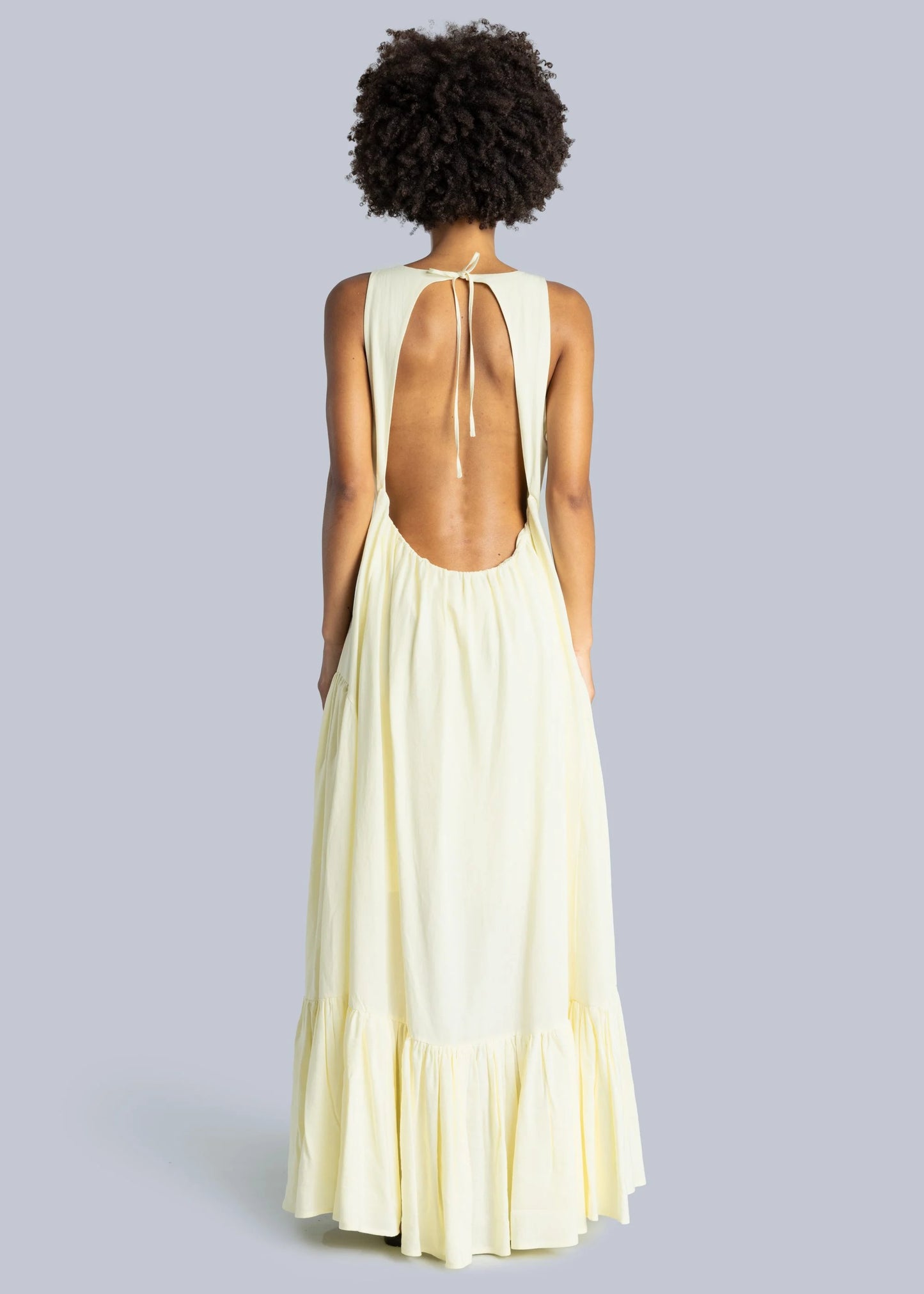 esthé open-back maxi dress