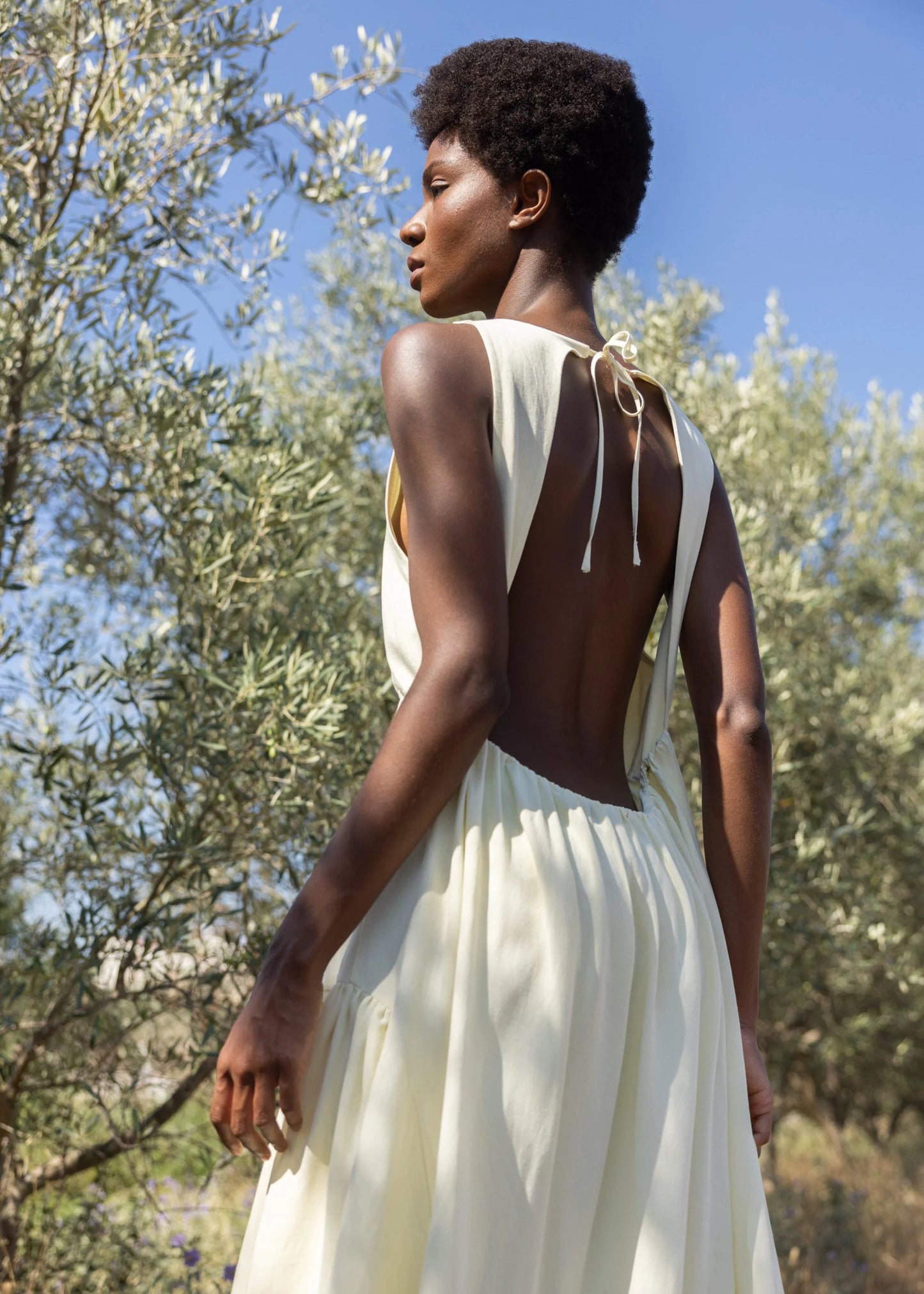 esthé open-back maxi dress