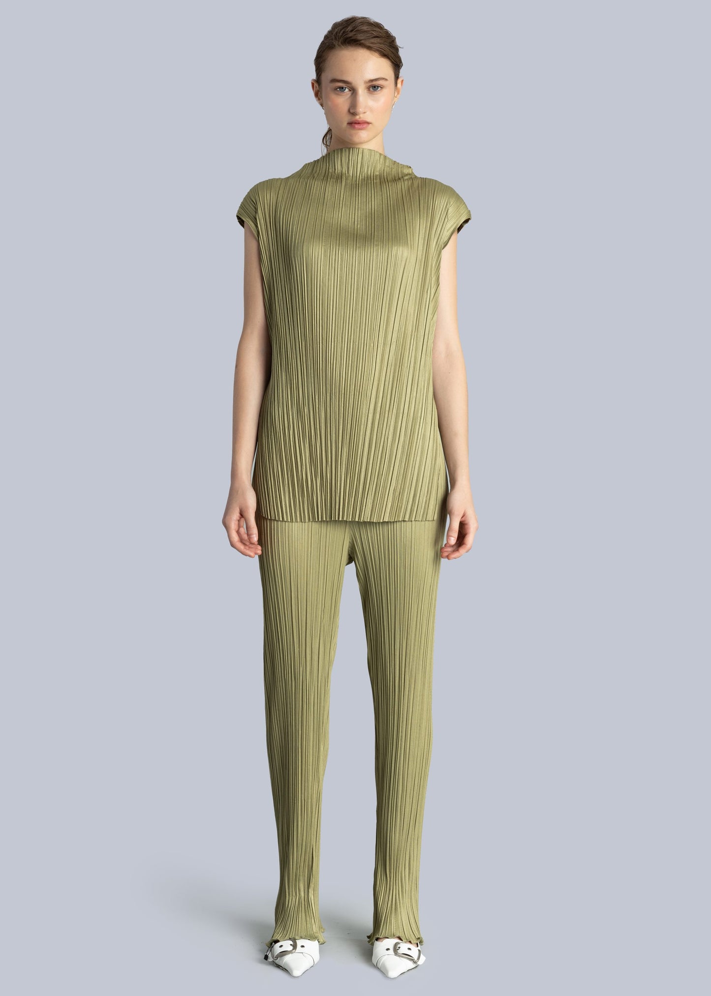 esthé pleated oversized top
