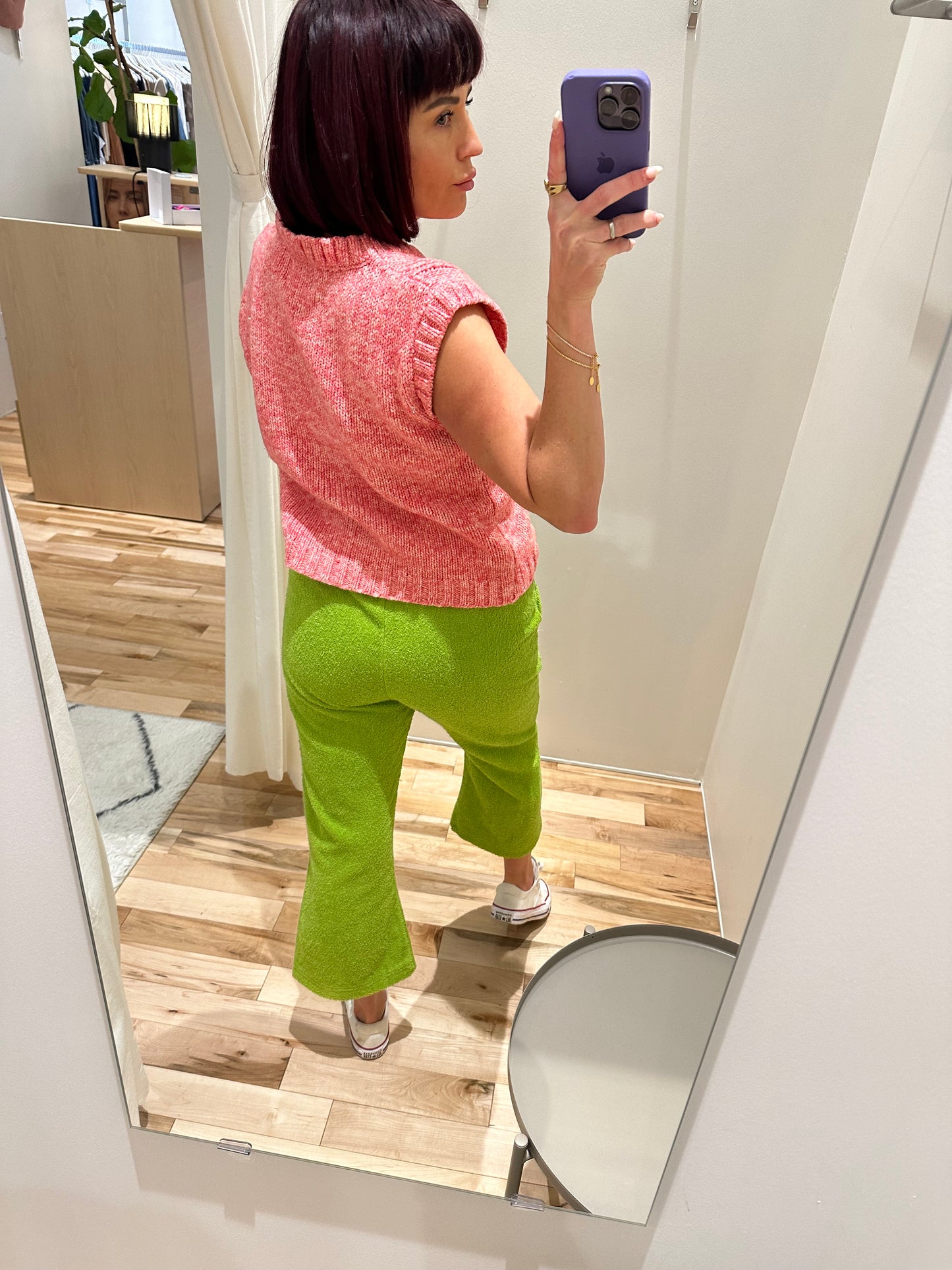 mantra isaya towel crop pant