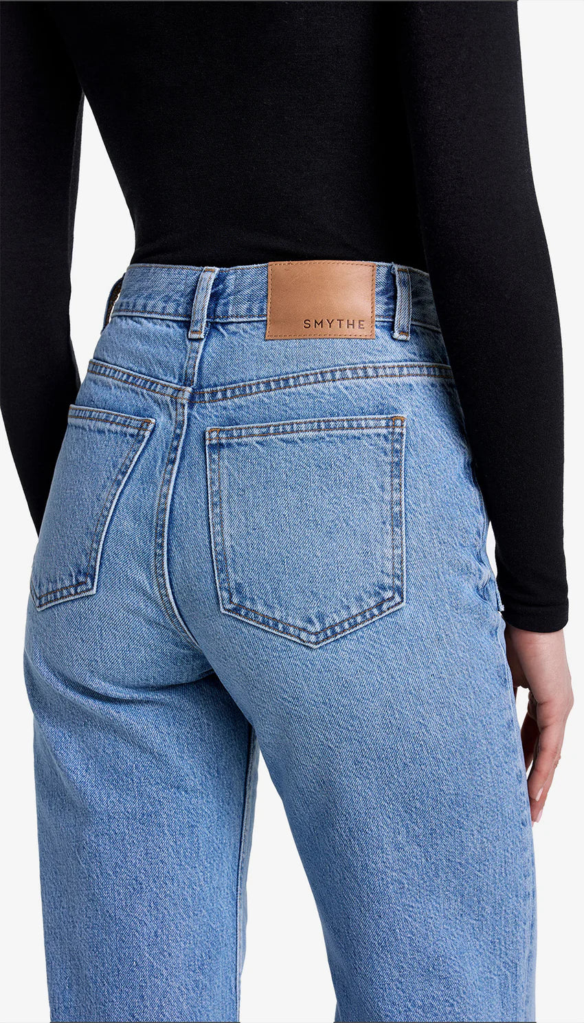 smythe dove high rise wide leg jean