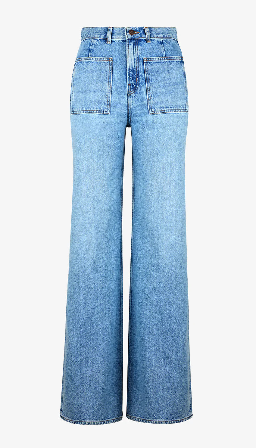 smythe dove high rise wide leg jean