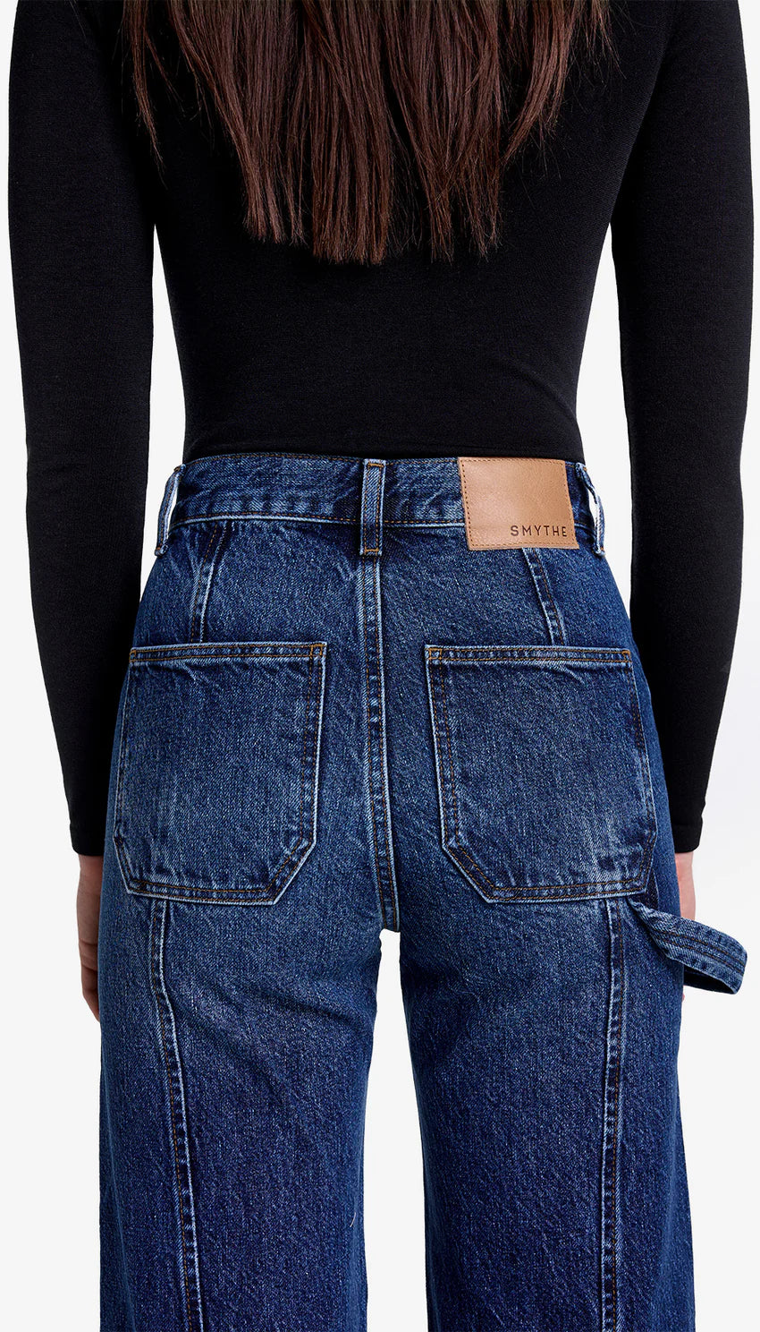 smythe dove carpenter high rise wide leg jean
