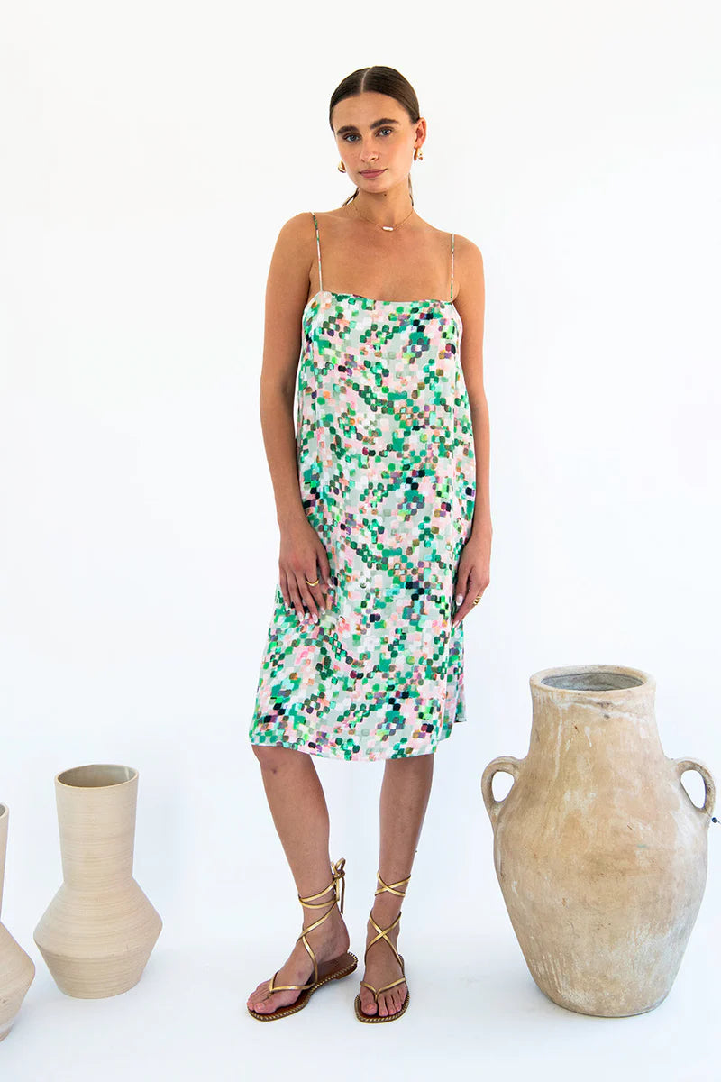 neu nomads julianne boxy slip dress
