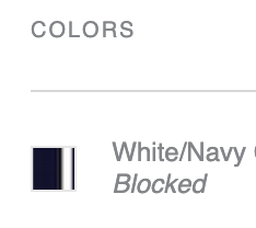 wearcissa grecian tank *in white/navy colour block