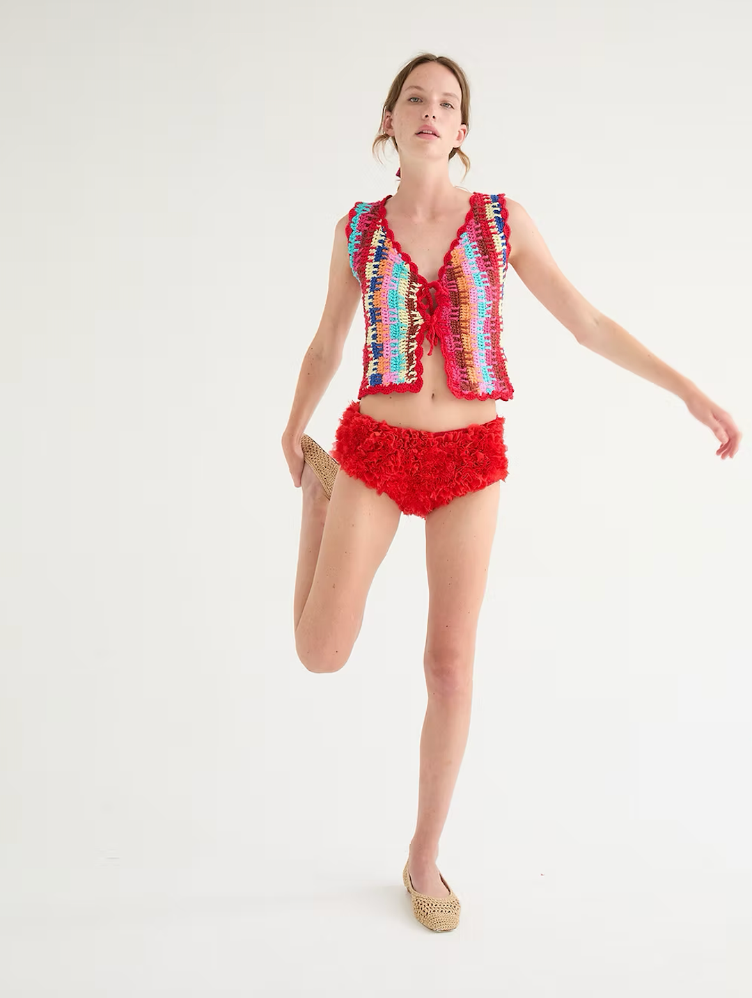 tach shelly crochet top