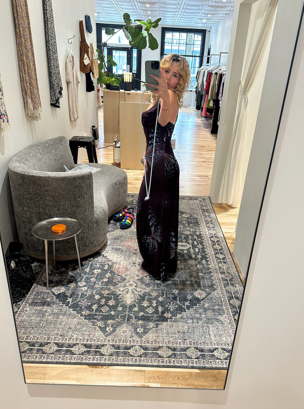 saemdi butterfly maxi dress
