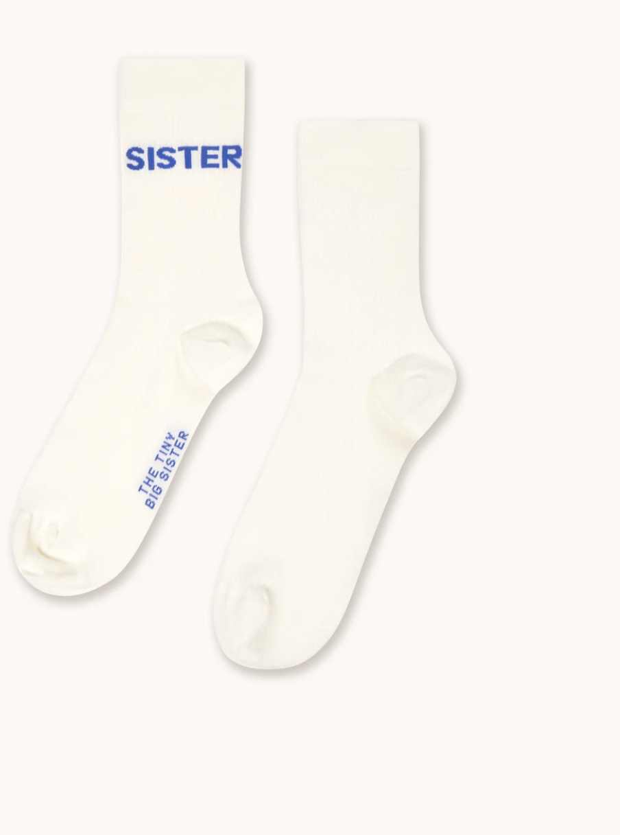 the tiny big sister sister socks