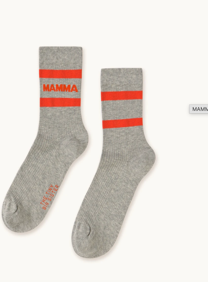 the tiny big sister mamma socks