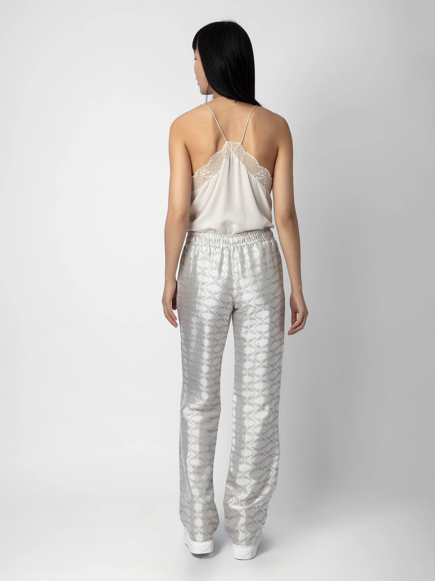 preloved zadig&voltaire pomy wings jacquard trousers