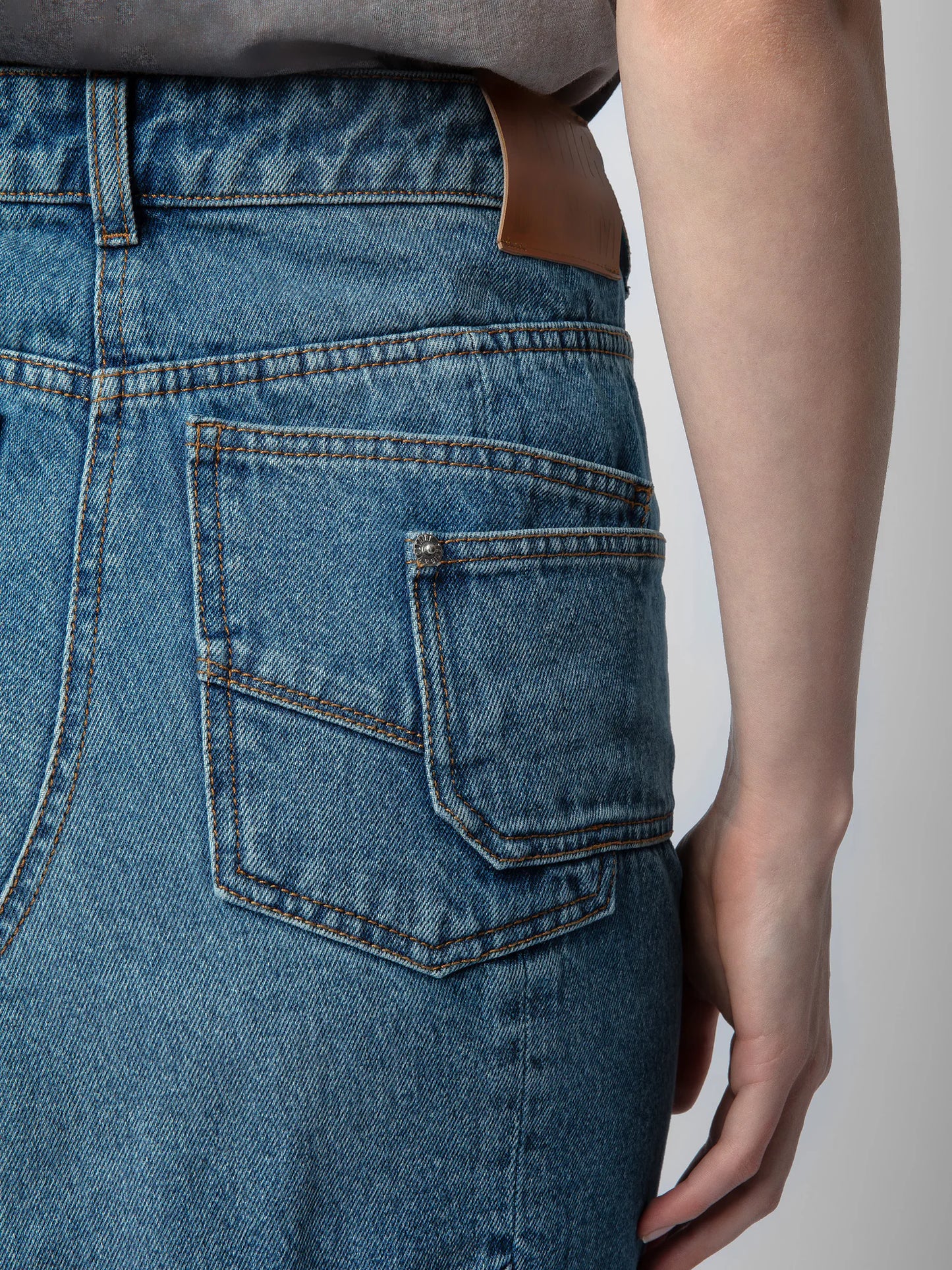 zadig&voltaire jinko denim skirt