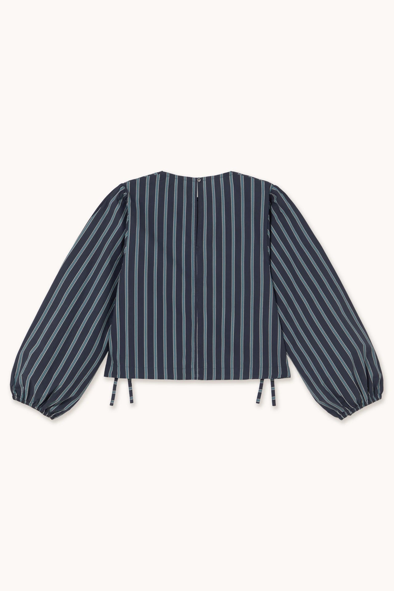 the tiny big sister striped puff sleeve blouse