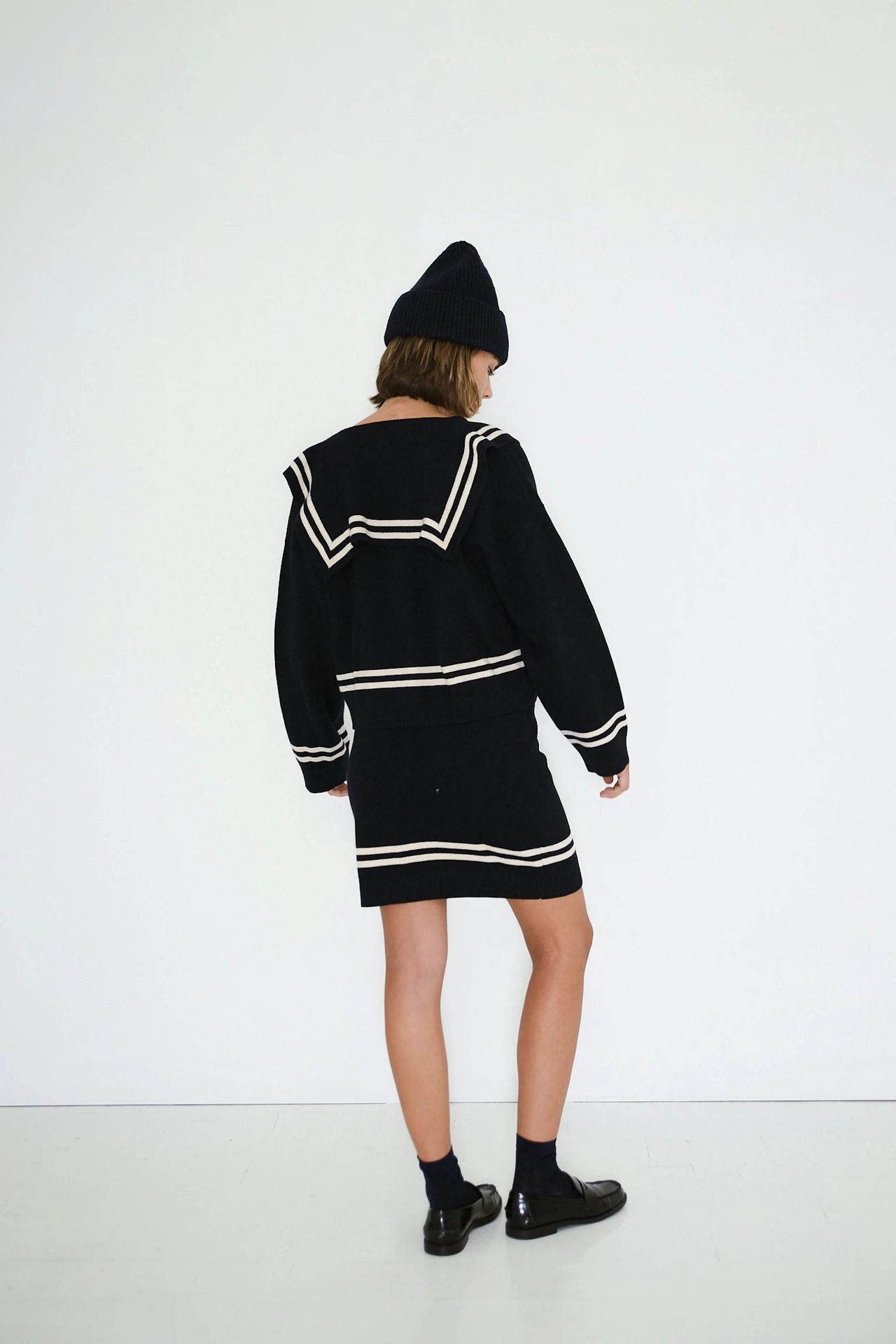 the tiny big sister sailor cardigan