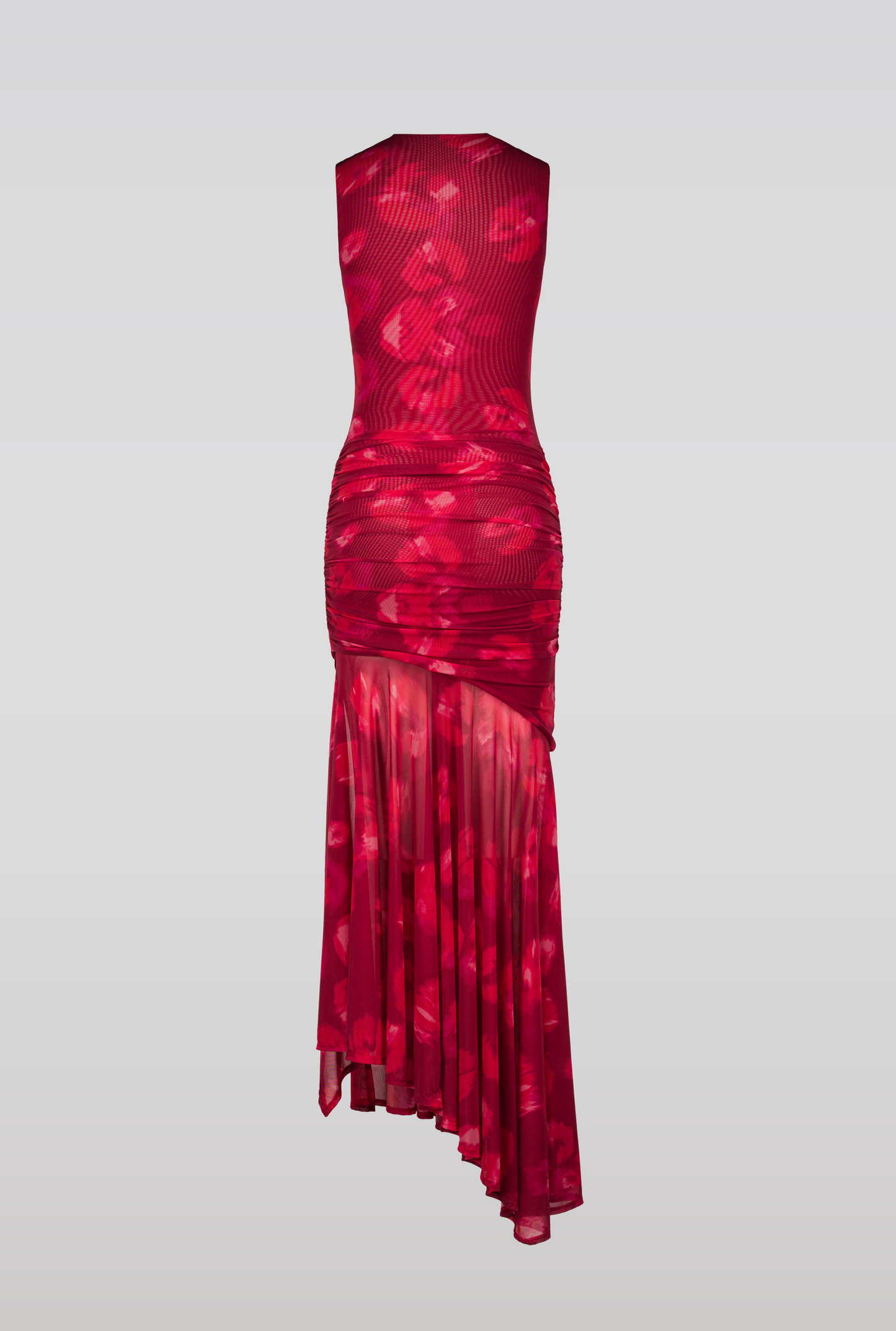saemdi draped mesh dress