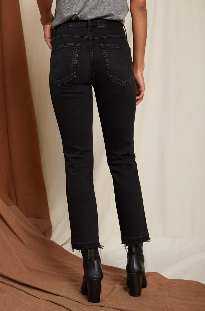 amo babe high rise slim straight jeans