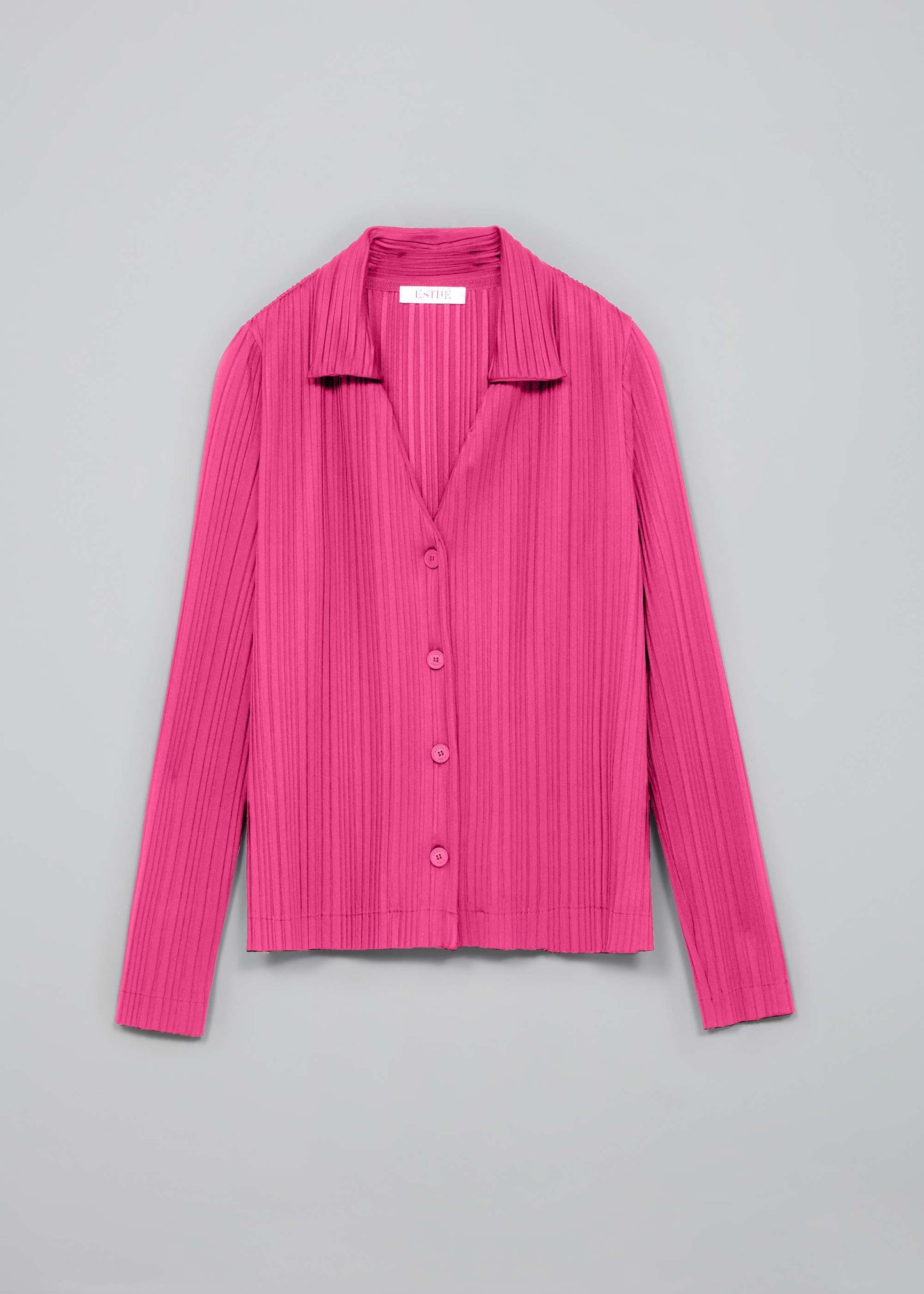 esthé recycled pleated shirt