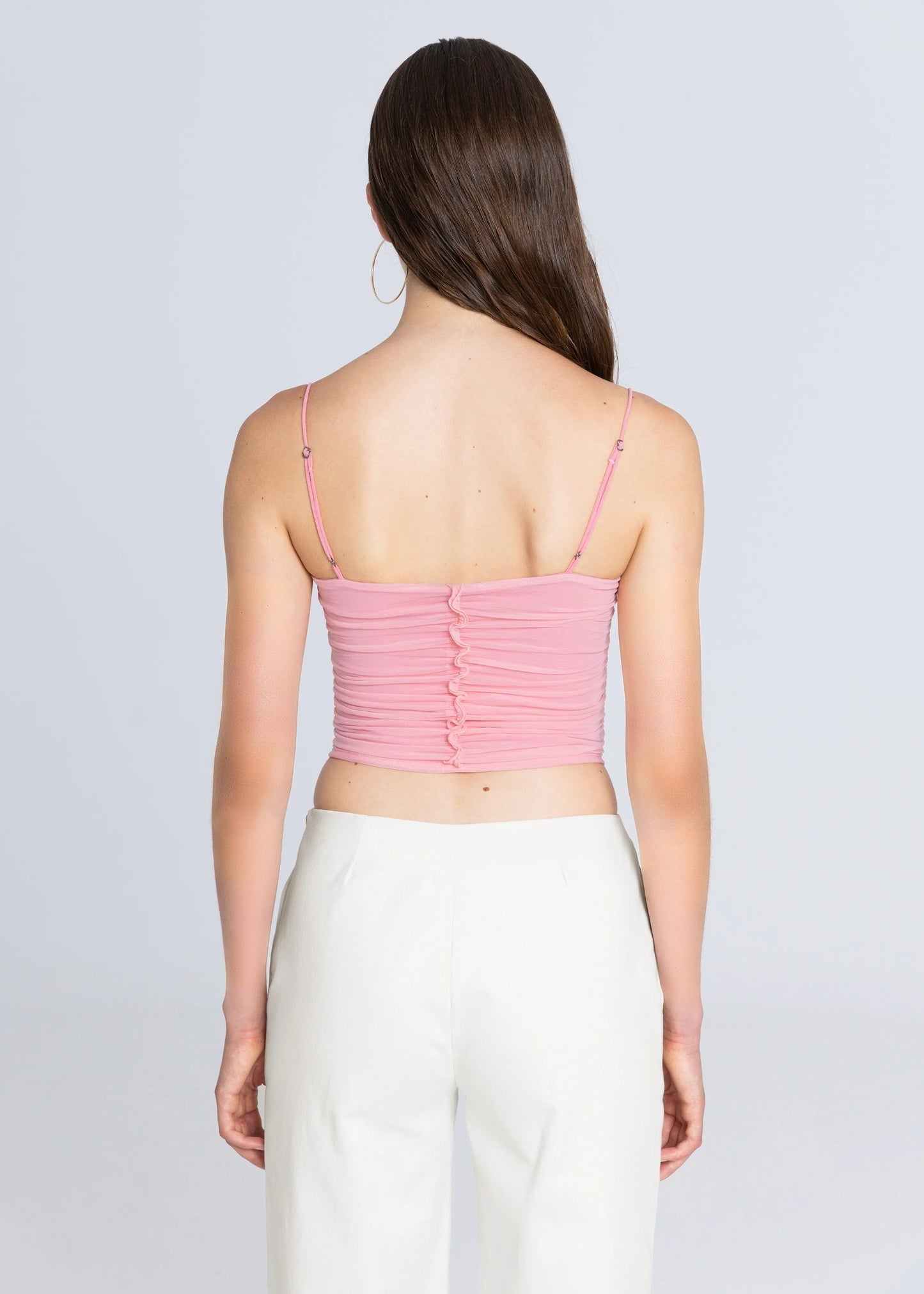 esthé gathered corset strappy top