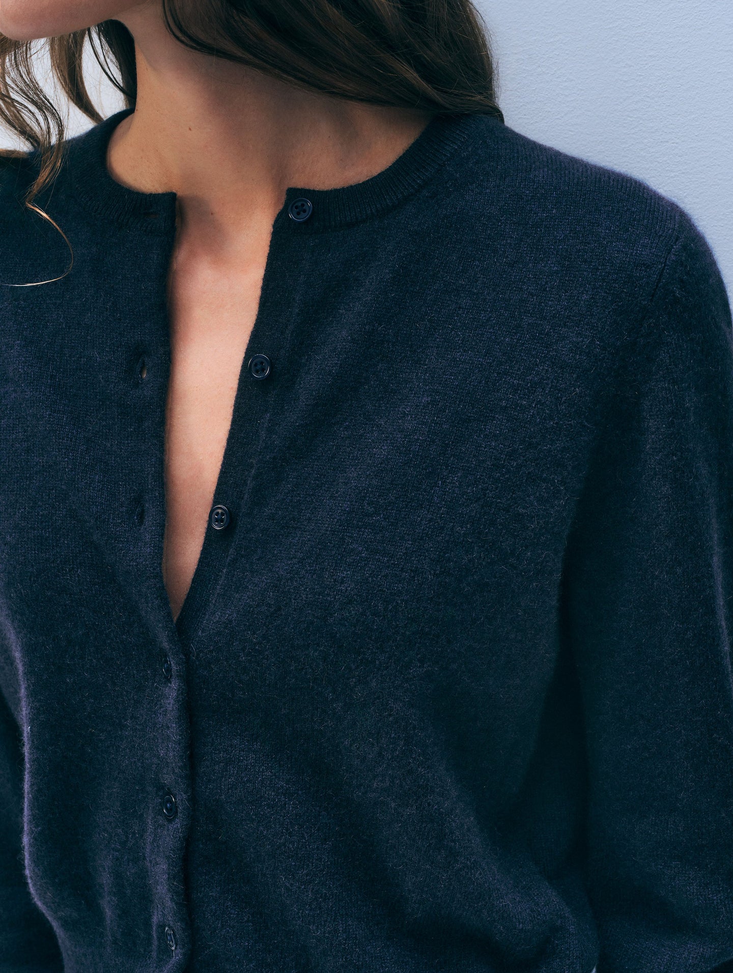 white+warren cashmere crewneck cardigan