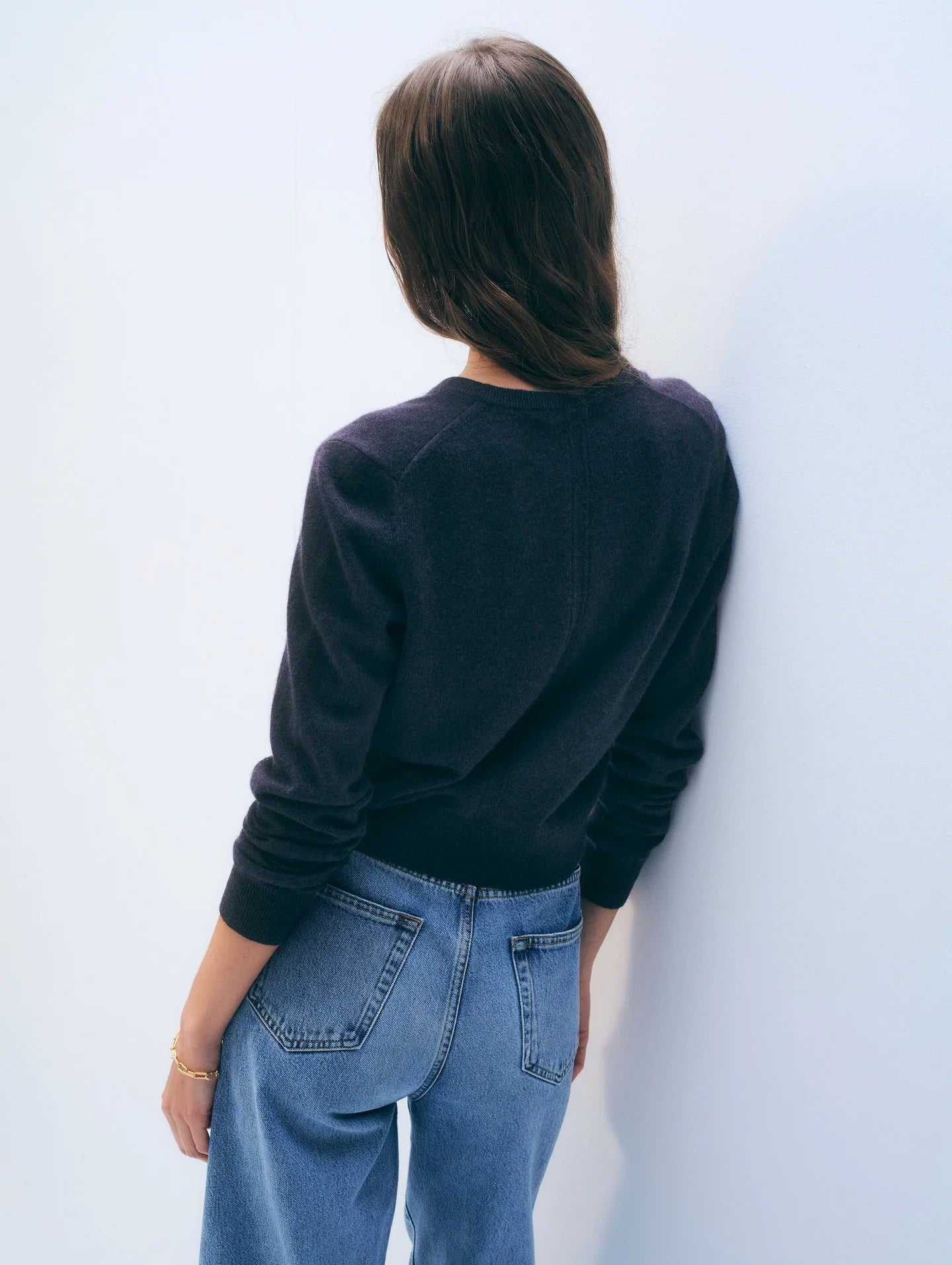 white+warren cashmere crewneck cardigan