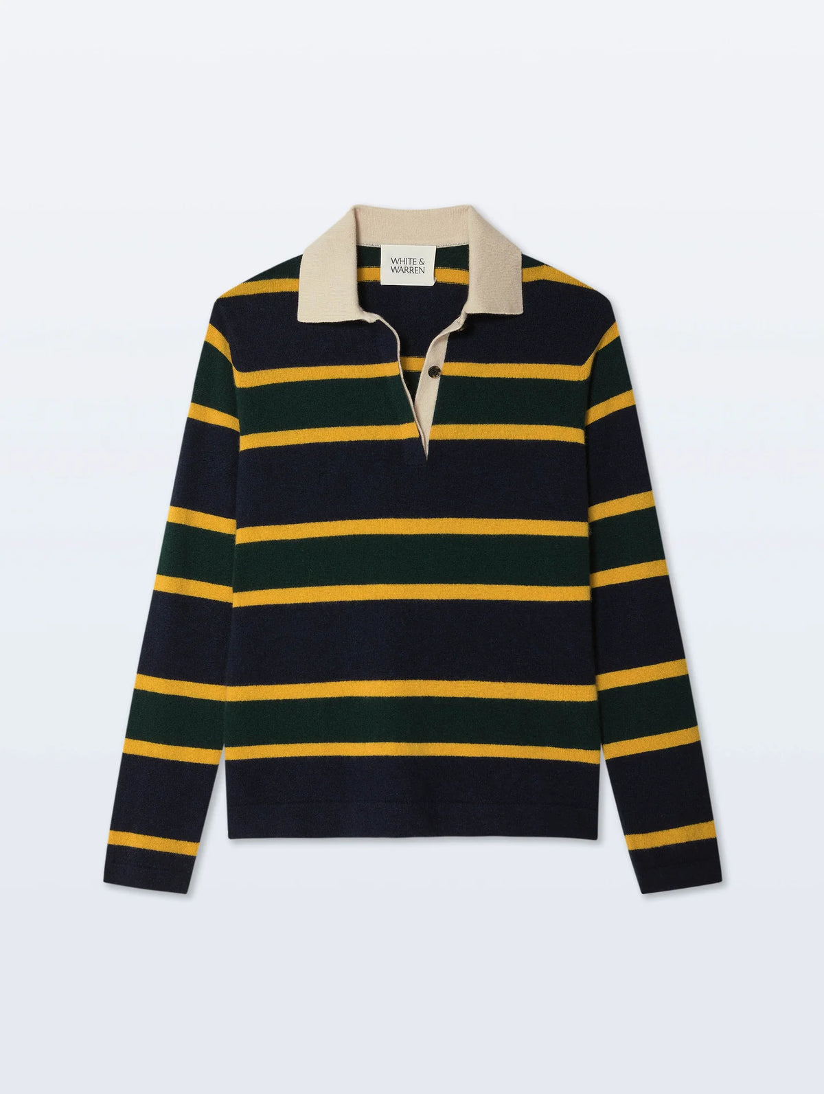 white+warren cashmere rugby polo
