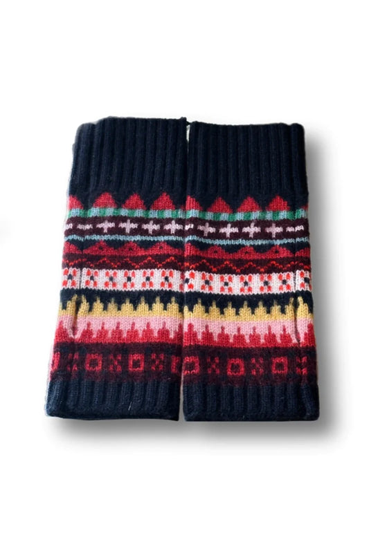 white+warren cashmere fair isle handwarmer