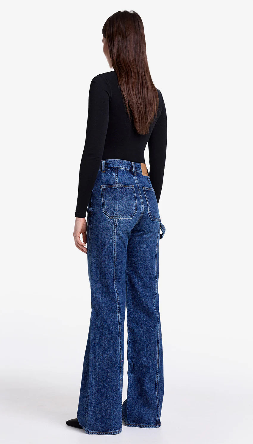 smythe dove carpenter high rise wide leg jean