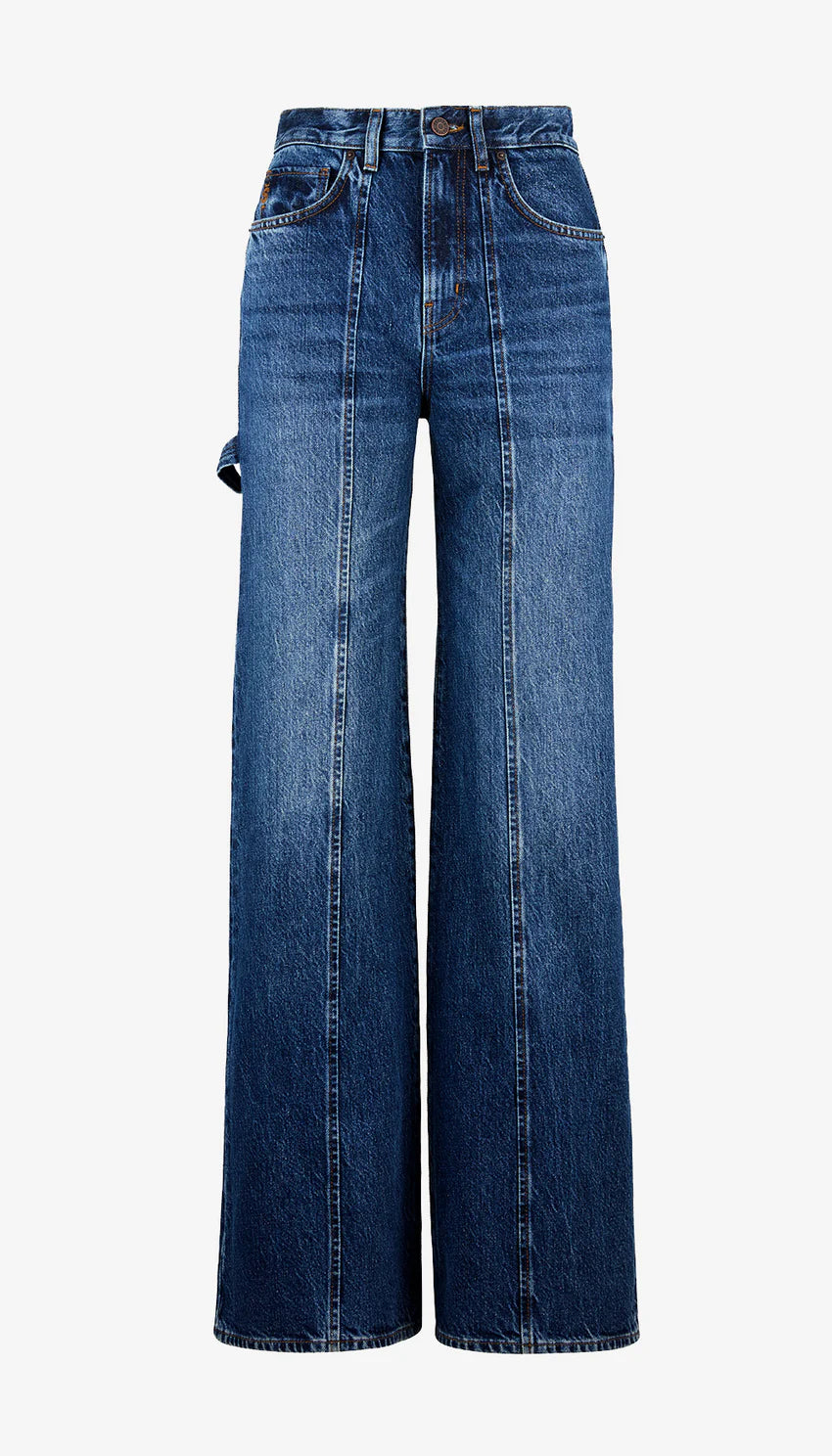 smythe dove carpenter high rise wide leg jean