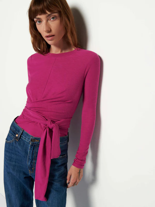 nation ltd. este twisted wrap top