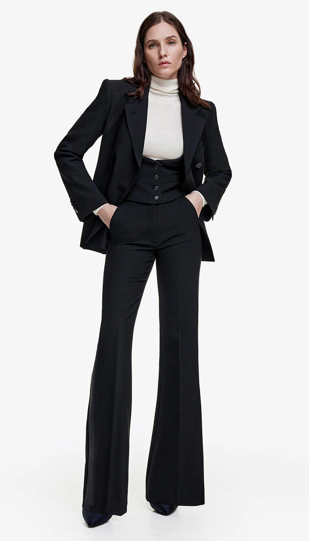 smythe 20th anniversary high waisted tux pant