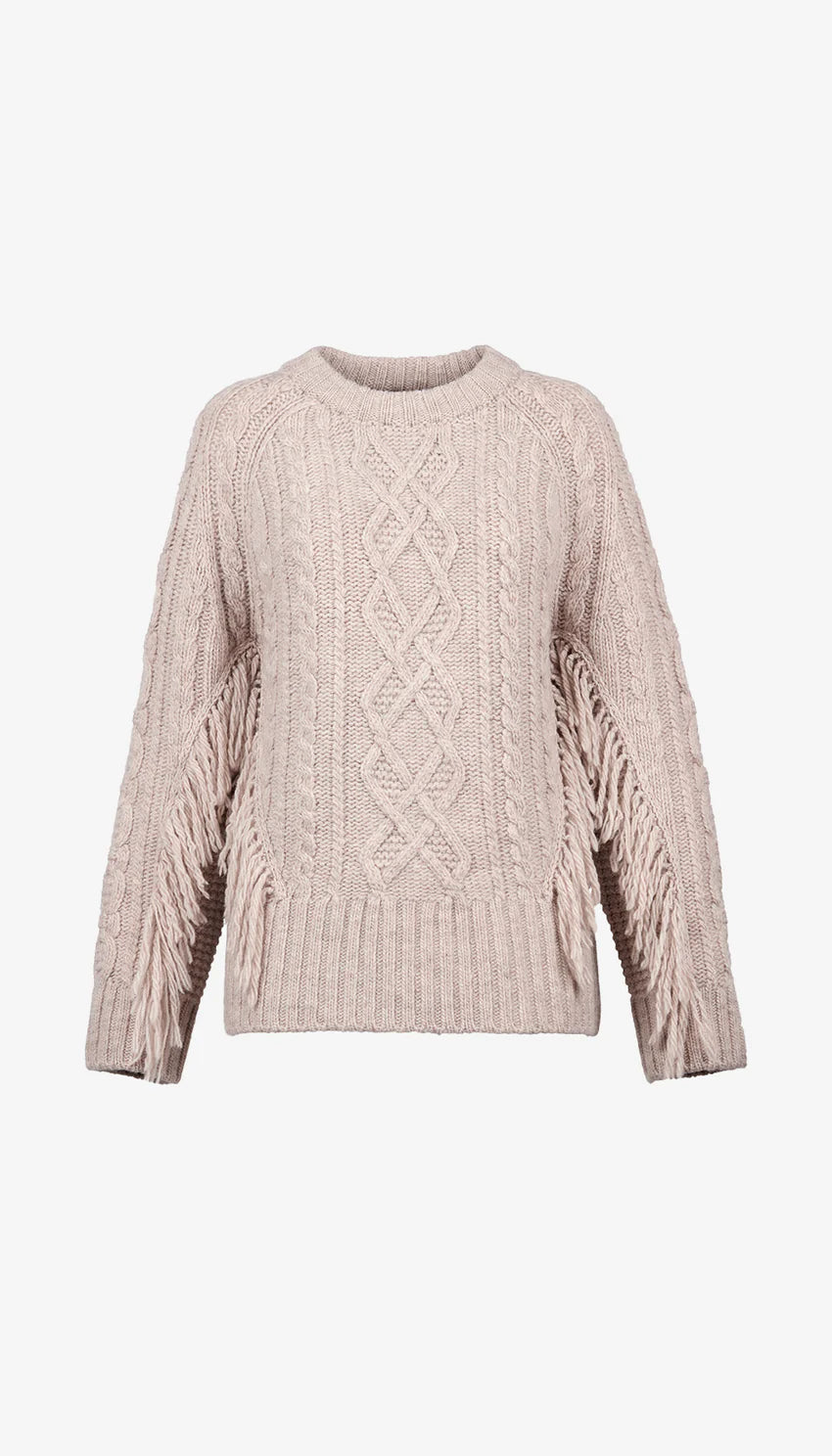 smythe crewneck fringe sweater