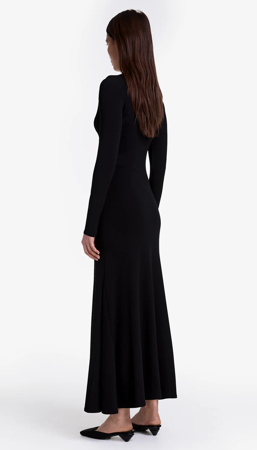 smythe keyhole maxi dress
