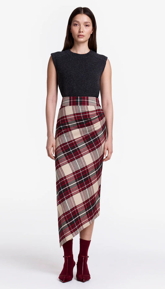 smythe asymmetrical skirt