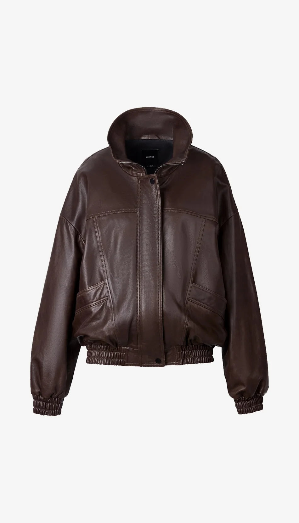 smythe oversized leather bomber