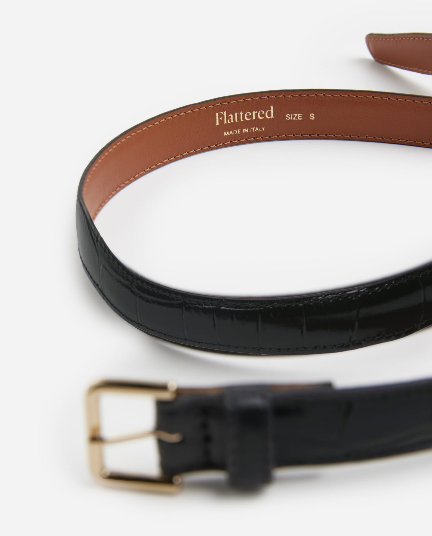 flattered barbara belt leather