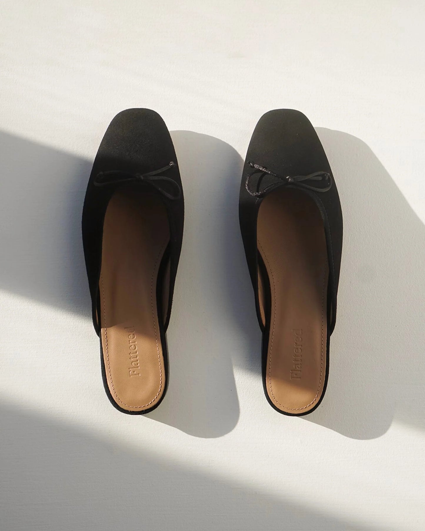 flattered malva suede slide