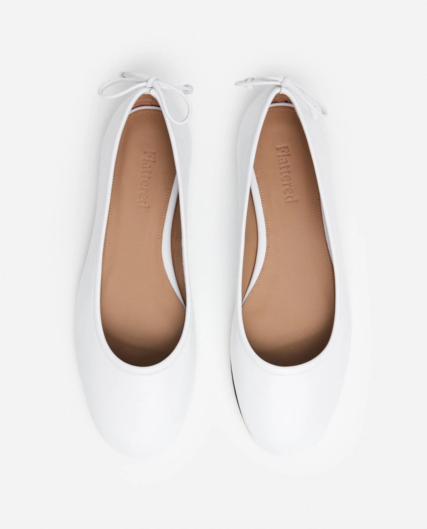 flattered pat leather ballet flat