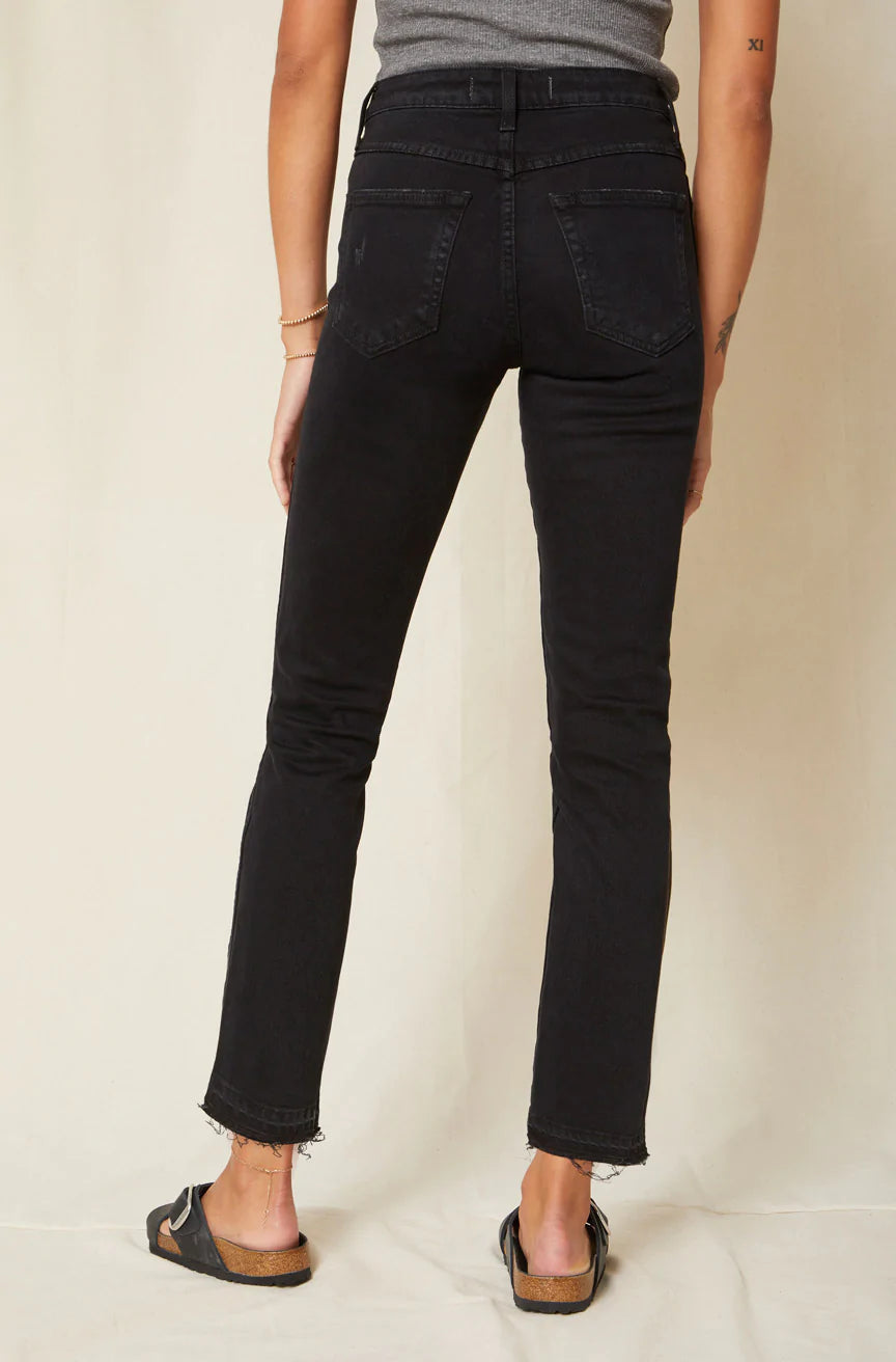 amo babe high rise slim straight jeans