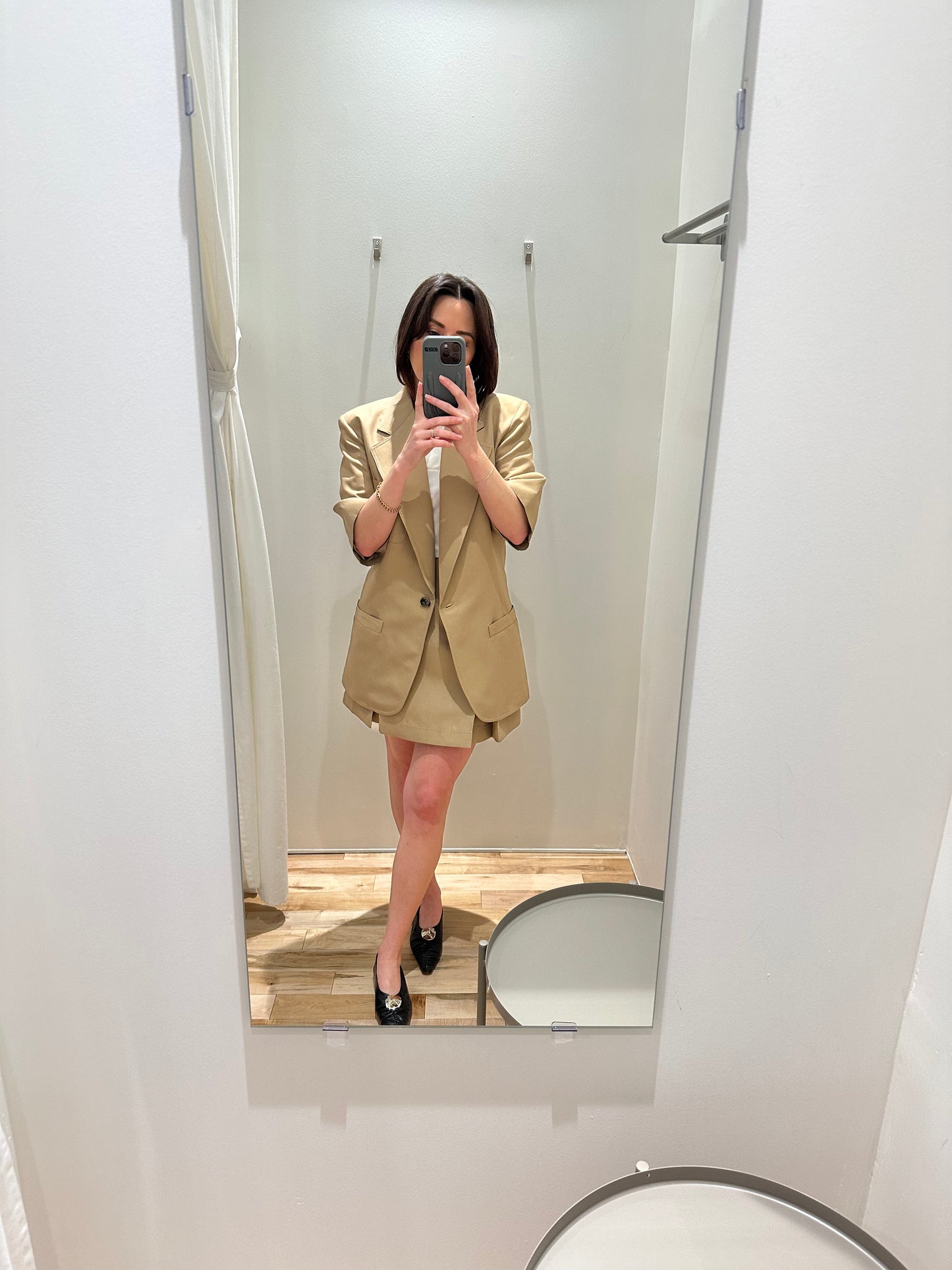 preloved smythe short sleeve oversized blazer