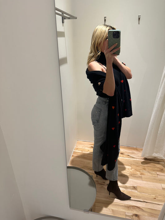 preloved white+warren ombre heart wrap