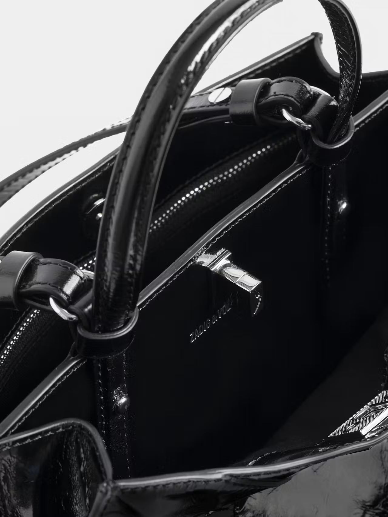 zadig&voltaire jack mini vintage patent bag