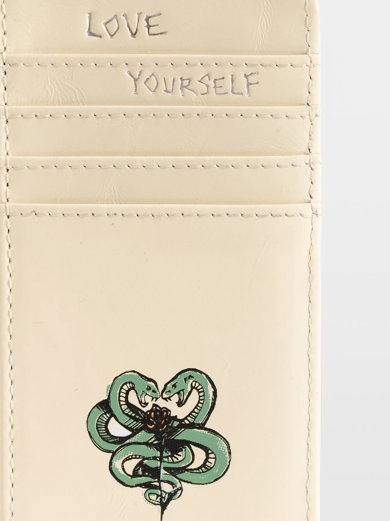 zadig&voltaire tattoo leather card holder