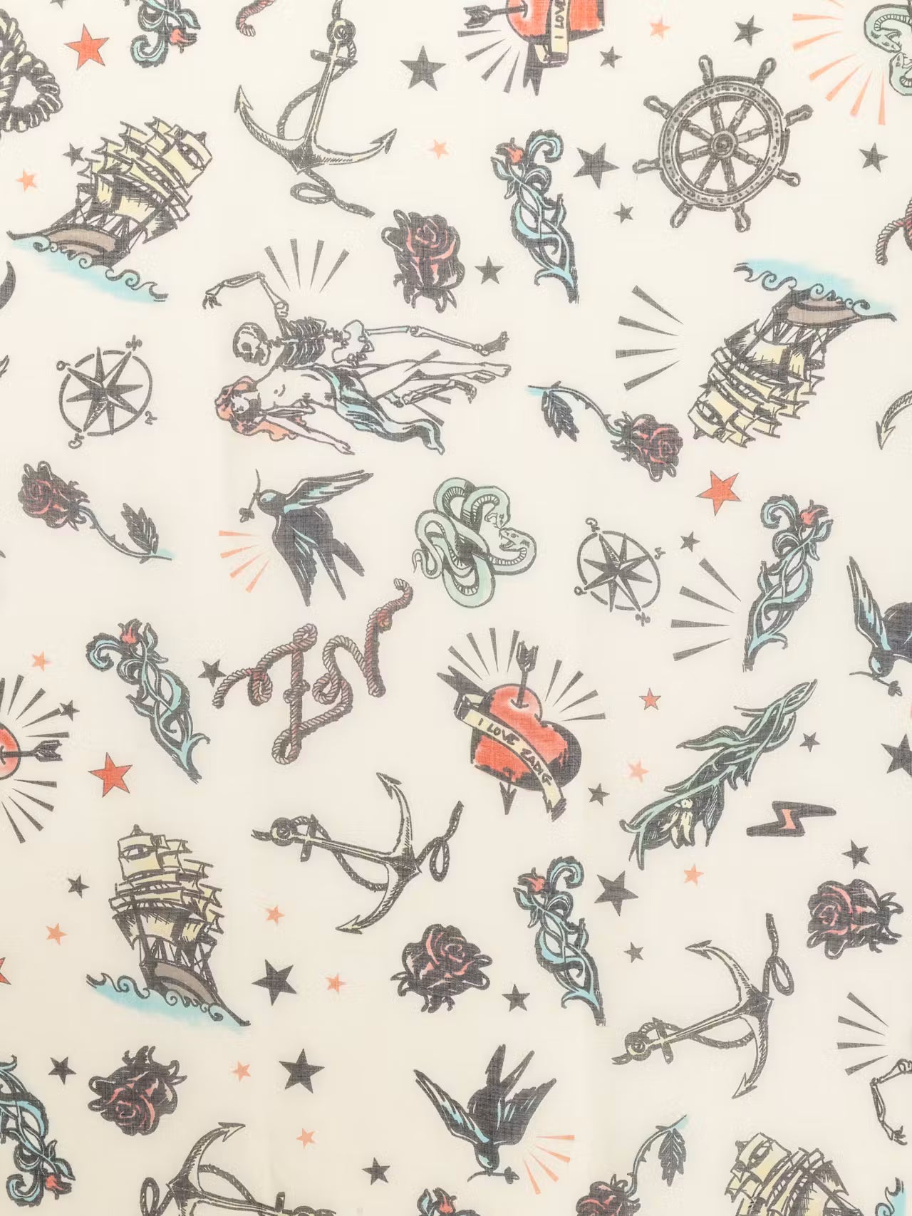 zadig&voltaire kerry tattoo scarf 135