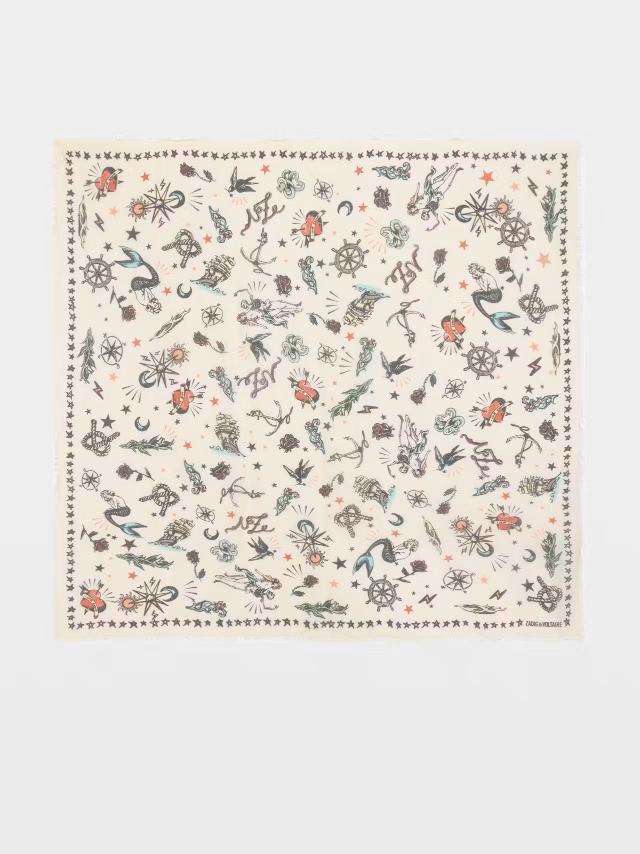 zadig&voltaire kerry tattoo scarf 135