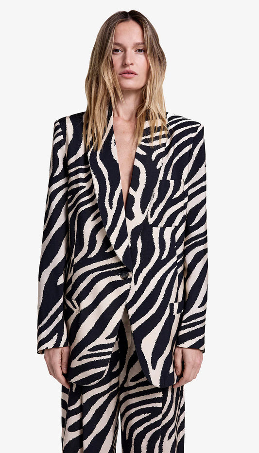 smythe shawl collar oversized blazer