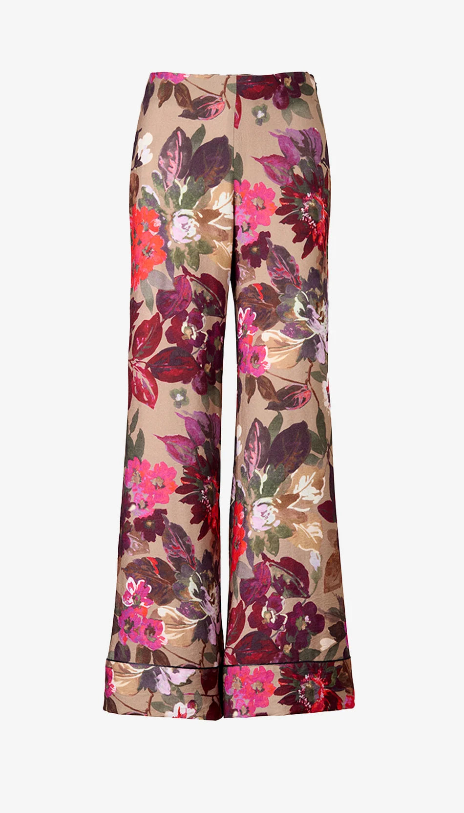 smythe piped side-zip palazzo pant