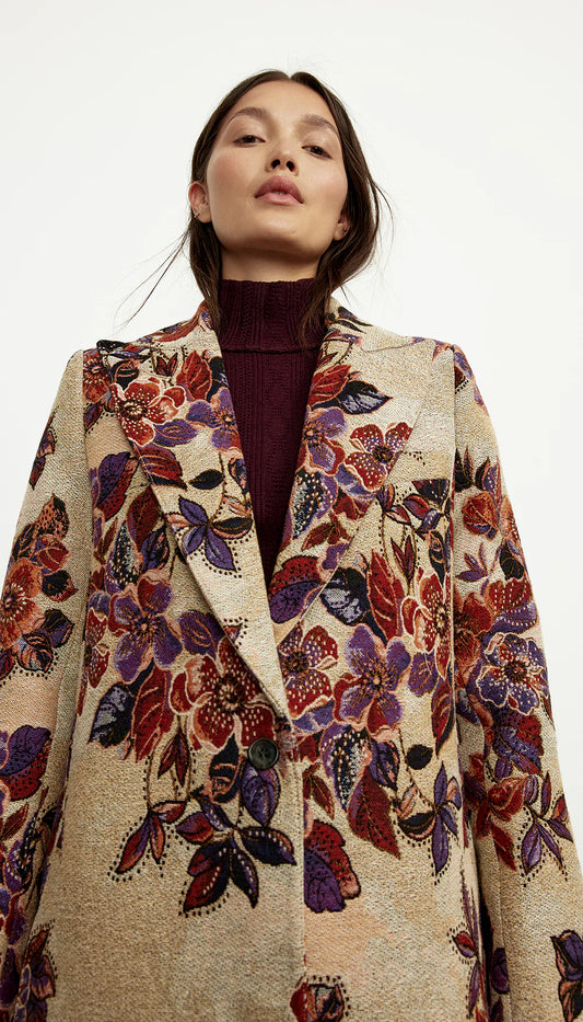 smythe peaked lapel coat