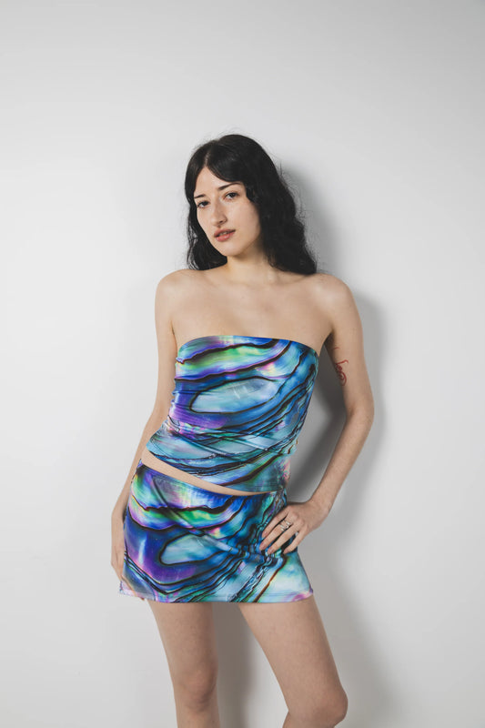 kslam abalone mini skirt