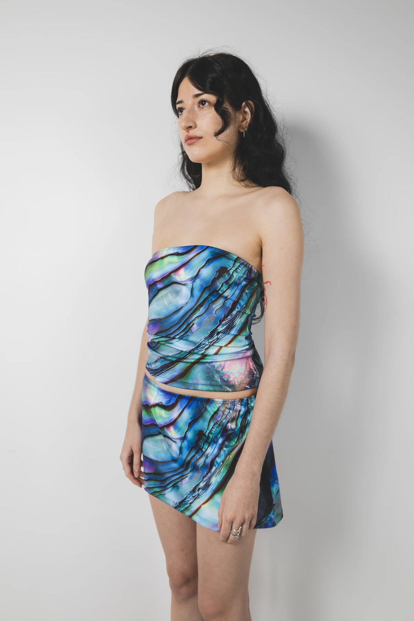 kslam abalone mini skirt